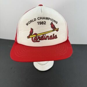 St. Louis Cardinals 1982 World Series Champions Vintage Trucker Snapback Cap Hat